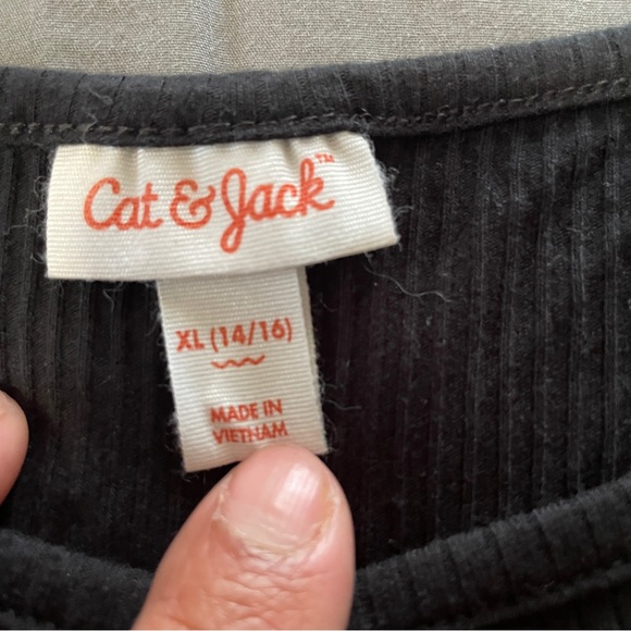 Cat & Jack ribbed  t-shirt girls sz 14/16 - Picture 2 of 5